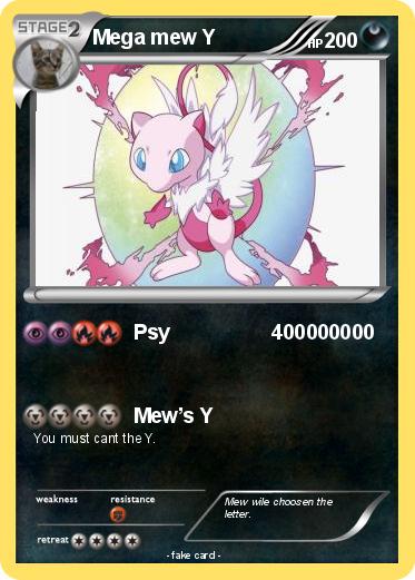 Pokemon Mega mew Y