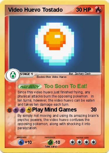 Pokemon Video Huevo Tostado