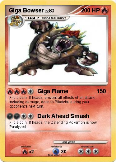 Pokemon Giga Bowser