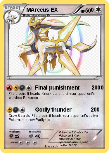 Pokemon MArceus EX                      0
