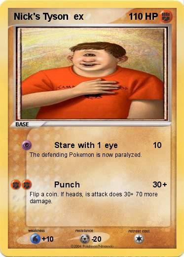 Pokemon Nick's Tyson  ex 