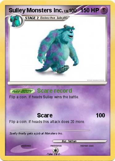 Pokemon Sulley Monsters Inc