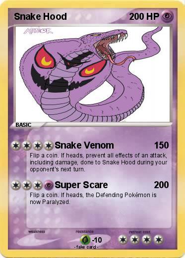 Pokemon Snake Hood