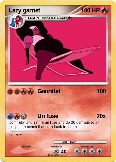 Pokemon Lazy garnet