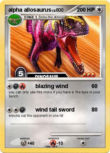 Pokemon alpha allosaurus
