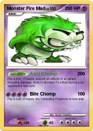 Pokemon Monster Fire Mad