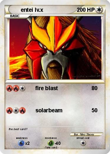 Pokemon entei lv.x