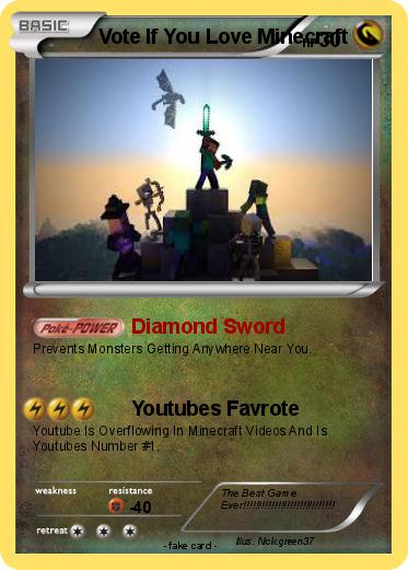 Pokemon Vote If You Love Minecraft