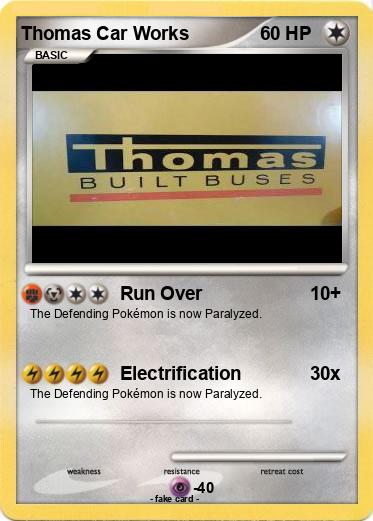 Pokemon Thomas Car Works