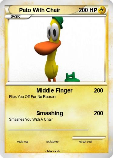 Pokemon Pato With Chair