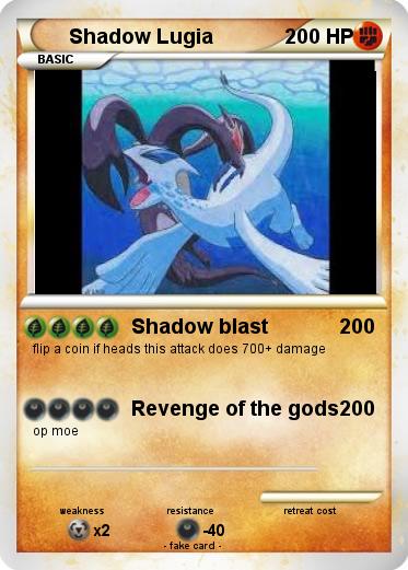 Pokemon Shadow Lugia