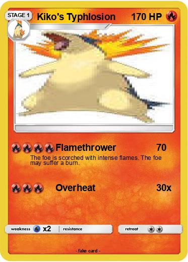 Pokemon Kiko's Typhlosion