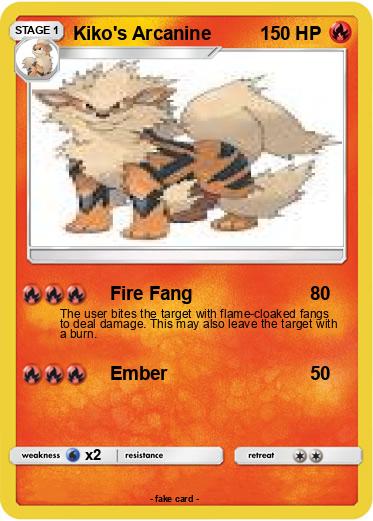 Pokemon Kiko's Arcanine