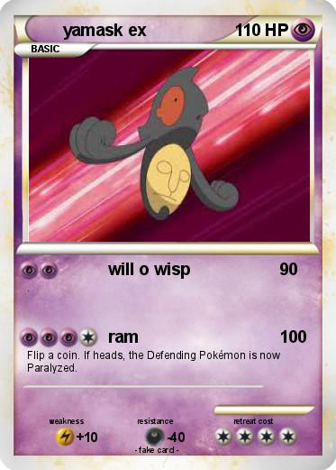 Pokemon yamask ex