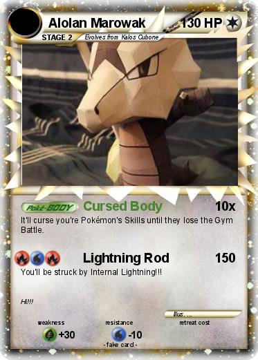Pokemon Alolan Marowak