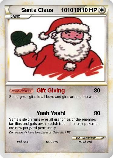 Pokemon Santa Claus     101010