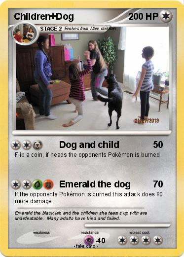 Pokemon Children+Dog