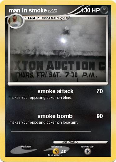 Pokemon man in smoke