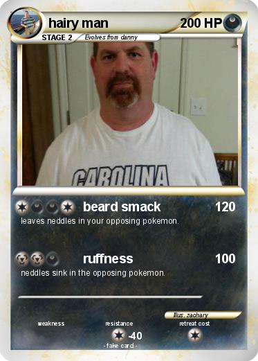 Pokemon hairy man