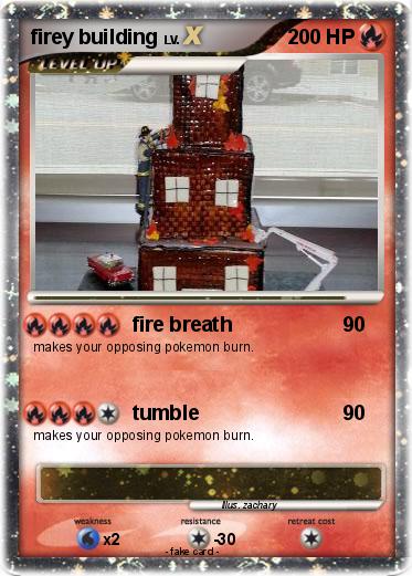 Pokemon firey building