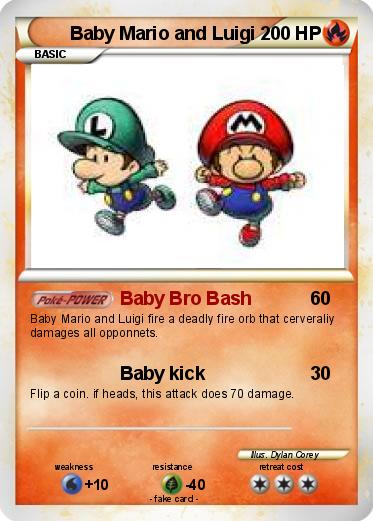 Pokemon Baby Mario and Luigi