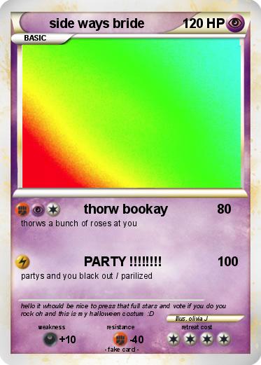 Pokemon side ways bride