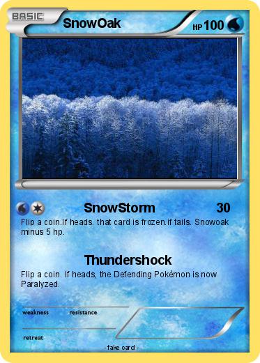 Pokemon SnowOak
