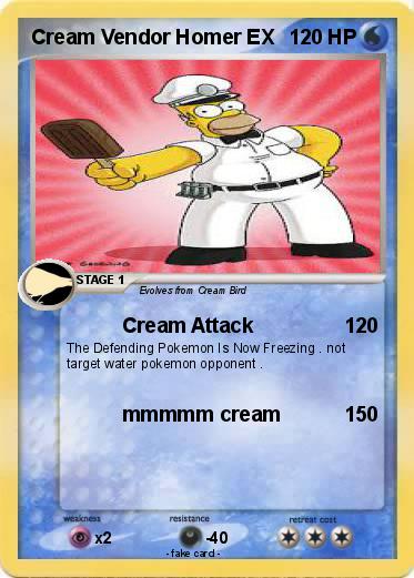 Pokemon Cream Vendor Homer EX