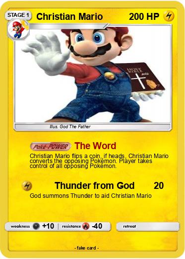 Pokemon Christian Mario