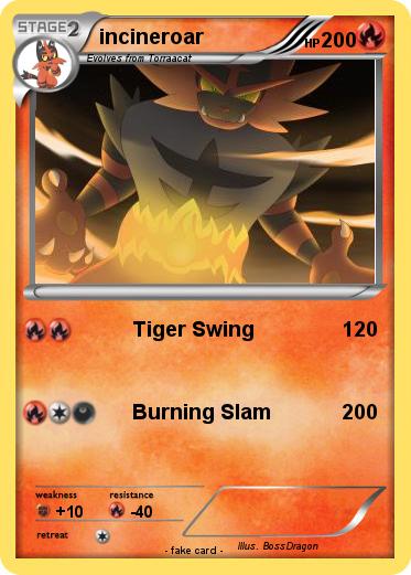 Pokemon incineroar