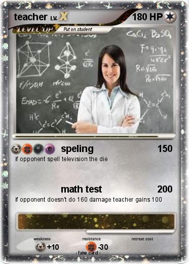 Pokemon teacher