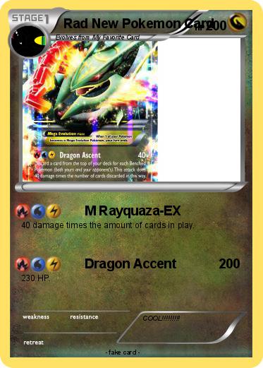 Pokemon Rad New Pokemon Card