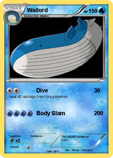 Pokemon Wailord