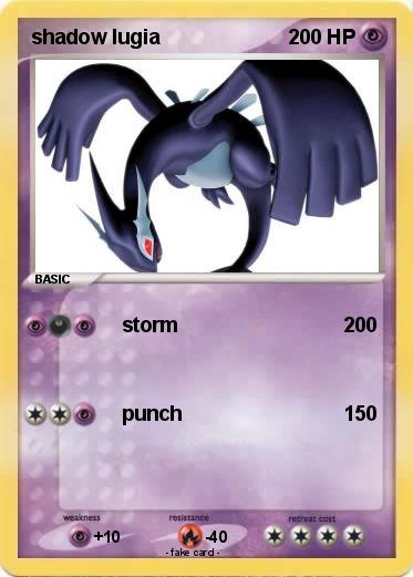 Pokemon shadow lugia