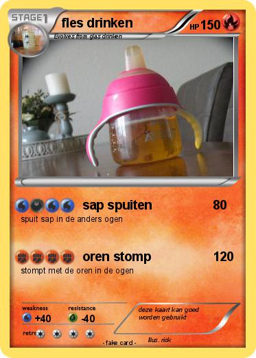 Pokemon fles drinken