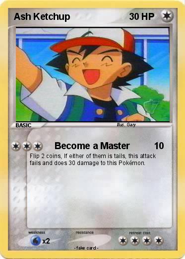 Pokemon Ash Ketchup