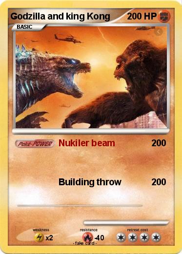 Pokemon Godzilla and king Kong