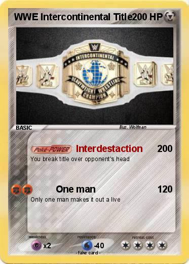 Pokemon WWE Intercontinental Title