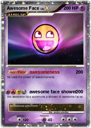 Pokemon Awesome Face