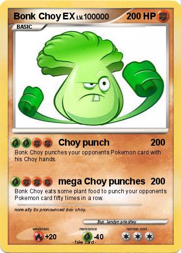 Pokemon Bonk Choy EX