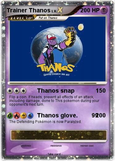 Pokemon Trainer Thanos