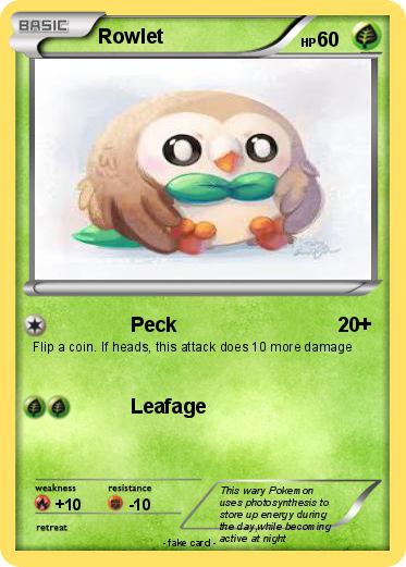Pokemon Rowlet