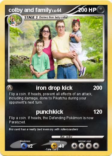 Pokemon colby and family