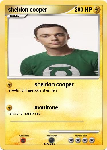 Pokemon sheldon cooper