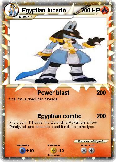 Pokemon Egyptian lucario