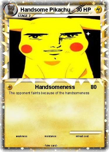 Pokemon Handsome Pikachu