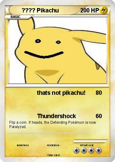 Pokemon ???? Pikachu