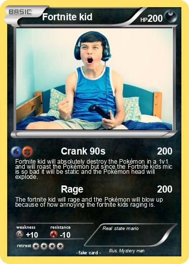 Pokemon Fortnite kid
