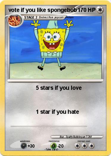 Pokemon vote if you like spongebob