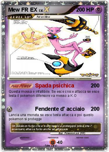 Pokemon Mew FR EX